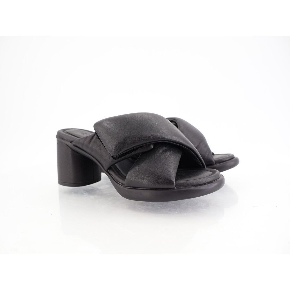 ECCO Sculpted Sandal LX 55 Black Size 35 4 / 4.5 Black Leather Block Heel Adjust